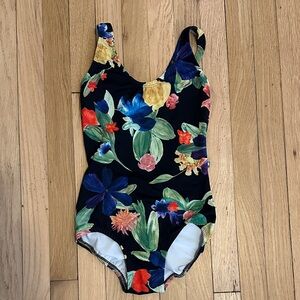 Lucky Leo floral leotard